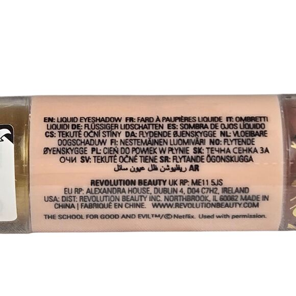 Revolution School for Good & Evil Dual Liquid Eyeshadow EVERS Pink Gold SEALED - Picture 3 of 4